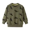 Jumping Meters Dinosaures Sweatshirts Automne Garçons Marque Vêtements Enfants Hoodies garçon coton imprimé animal Enfants 210529