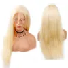 613 FAHION BLONDE BRAZILIAN HUMAL WIGS SILKY STRAIGHT SYNTECHTETIC LACE FRONT WIG withBabyHair150％コスプレ毎日