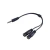 Connectoren Hot Audio Conversion Cable 3.5mm Mannelijk naar Vrouwelijke Hoofdtelefoon Jack Splitters Audio Adapter