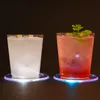 LED Flashing Coaster Light Up Cup Pad Mat Coasters For Club Acrylic Drinks Beer Beverage Mats Party Wedding Bar Decoration ZZE11030