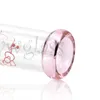 10 '' rose Kitty Bong mignon narguilé en verre fumer KT tube droit tube clair petit tuyau d'eau bouche colorée prix de gros 14 mm joint femelle et bol