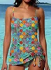 Bikini 2024 ad alta stampa tankini floreale costume da bagno brasiliano plus size da bagno da bagno