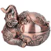 ing tillbehör Zinc Alloy Windproof Ashtray Innovativ Elephant Styling Präglade ornament för Home El Office Använd 210724