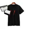 patrón de impresión camiseta de hombre Tamaño grande personalidad de moda suelta SS21 hombres camisas de diseño corto de mujer de alta calidad negro y whi