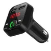 Car Kit Handsfree Wireless Bluetooth FM-sändare LCD MP3-spelare USB-laddare 2.1a Tillbehör