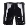 Underpants Mens Erotic Leather Pants Short For Sex Porn Latex Zipper Beside Male Patent Boxer Sexy Bottom Underwear241b