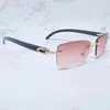 高級デザイナーNew Men's and Women's Sunglasses 20％オフヴィンテージナツアルバッファローホーンメンズ女性アクセサリーリムレス木製スクエアアイウェアフレーム