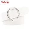 Belts Fashion Ladies Retro Metal Leather Round Buckle Belt Without Needle Casual