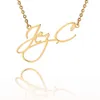 Designer ketting luxe sieraden Joias naam cutom voor haar fahion sieraden stainle stalen hanger goud