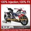 Injection Mold OEM Fairings For BMW S-1000RR S1000 S 1000 RR S-1000 19-21 Bodywork 21No.0 S1000-RR S1000RR 19 20 21 22 S 1000RR 2019 2020 2021 100% Fit Bodys Glossy Blue Black