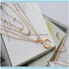 Colliers de boucles pendentifs JewelryChokers Gold Color Crystal Horns Pendant Collier pour femmes Girl Metal Charms Long Lached Collars Drop