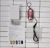 7 colors Personal Alarm systems130db With LED Light Keychain Alarm Self Defense Alarm Girl Women children old people Security Anti-Attack