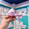 2021 새로운 패션 어린이 귀여운 다채로운 패브릭 활 헤어핀 머리 액세서리 한국 달콤한 소녀 공주 duckbill 클립 머리 장식