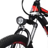 Cykelbelysning elektrisk strålkastare E-cykel 4 LED 12W 12V-80V General Light ABS Waterproof Scooter Bicycle Front252i