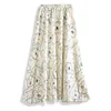 SURMIITRO Spring Summer Fashion Chiffon Long Skirt Women Korean Elegant High Waist Pleated Sun White Maxi Skirt Female 210315