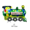 Fordon Party Ballonger 18 stilar Grattis på födelsedagen Aluminium Filmtecknad Transport Bilballong