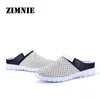 ZIMNIE Brand 2021 Summer Mesh Breathable Men Sandals Unisex Couple Models Light Comfortable Flat Shoes Sneakers Plus Size 36~46