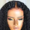 Natural afro peruca Kinky Curly Lace Front Human Human Wig para mulheres pré arranjaram 130% de densidade HD Brasileiro