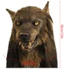 Werewolf Cosplay Headwear Costume Mask Simulation Wolf Mask for Adultschildren Halloween Party Cosply Wolf Full Face Cover X08031956053