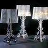 مصابيح طاولة إيطاليا تصميم Kartell Bourgie Acrylictable Lamp البسيطة الحديثة الإضاءة الداخلية الفنية ديكور غرفة المعيشة المنزل Studio282s