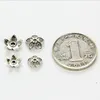 Alloy Bottom Support Tillbehör DIY Handgjorda Pärlstav Spacer Tibetansk Silver Flower Receptacle DADWZ043 Spacers