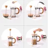 French Press Pot, Coffee Pot, Bamboo Wood Cover, French Press Pot, Hand-Pushed Household Strainer, Tea And Coffee Maker