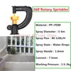 200PCS Pulvérisateur d'irrigation automatique avec 14" Barb Garden Micro Sprinkler Serre Buse rotative M414A Y200106