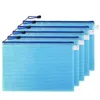 A4 A5 A6 B4 B5 PVC transparent mesh zipper file bag Files student test paper bill certificate gift storage bag Pouch