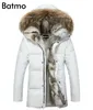 Batmo winter High Quality duck down jacket men coat parkas thick Liner male Warm Clothes Rabbit fur collar ,PLUS-SIZE 828 211014