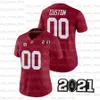 2021 Custom Alabama Crimson Tide College Football Red White # 4 Brian Robinson Jr. # 6 Devonta Smith D. Smith # 22 Najee Harris N.Nyname Jersey