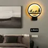 Duvar Sconces 15 W LED Duvar Lambası Modern Yaratıcı Yatak Odası Duvarlar Işık Kapalı Oturma Odası Yemek Odası Koridor Aydınlatma Dekorasyon Sıcak Beyaz (2700-3500 K)