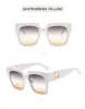 Solglasögon f Letter Decoration Square Solglasögon Kvinna Designer Sun Glasses Shades UV400 Oculos Gafas de Eyewear T220129 3