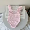 Zomer Meisjes Cartoon Beer Eendelige Bikini MOS Merk Badpak Kinderen Peuters Badpakken Baby Meisje Strand Badmode Kinderen Zwemkleding