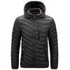 Street Knights Giacca invernale calda impermeabile da uomo Autunno Parka con cappuccio spesso Moda Cappotto slim casual 6XL 211104