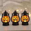 Lanterne LED rétro en forme de crâne de citrouille et de poney, accessoire de décoration créatif pour Halloween, lampe à huile créative pour Bar de vacances