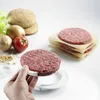 Mutfak Yuvarlak Şekil Burger Basın Gıda Sınıfı ABS Hamburger Basın Beef Grill Patty Maker Kalıp Kalıp Aracı