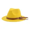 Kinder Fedoras Mädchen Jungen Panama Hüte für Frauen Baby Kind Kleine 52 cm Gefilzt Formal Niedlich Kirche Dekorieren Neue Kinder Hut Chapeau Femme195T