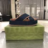 Kapcie damskie 5.5 cm sandały platformy haft buty luksusowe projektant zjeżdżalnie z oryginalnym pudełkiem rozmiar 35-40 xx - 0126