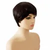 Parrucche molto corte per capelli umani per donne nere Pixie cutl brasilianonone Parrucche piene di pizzo guleless fatte a macchina2567675