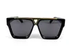 패션 디자인 선글라스 Z1502W 큰 사각형 플레이트 프레임 여름 유행 uv400 렌즈 최고 품질 보호 eyew 클래식 스타일