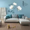 Naklejki ścienne Ink Malarstwo Lotus Sypialnia Sofa Tło Dekoracje Wojewódzkie Naklejki DIY Wallpaper Mural Home Decor