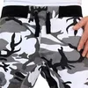 Mens Joggers camuflando calças de moletom de suportes casuais calças de camuflagem completa calças de carga listrada de fitness 211013