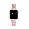 Bling Metal Straps för Apple Watch Bands 38mm 40mm 42mm 44mm Kvinnor Glitter Armband Iwatch Serie 6 5 4 3 2 1 SE