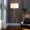 lampe de plancher de trépied métallique