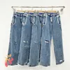 Erro de jeans ader de alta qualidade de alta qualidade rasgado tinta splash zipper jeans adererror homens moda moda casual calças x0602