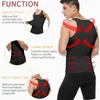 Hommes minceur corps Shaper poitrine Compression chemises gynécologie Abdomen mince gilet ventre contrôle Shapewear taille formateur Corset