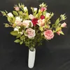 Fleurs décoratives Couronnes Fleur Artificielle Croissant Rose Bouquet Décoration de La Maison Salon Chambre Décor De Mariage En Plastique Fête Christm