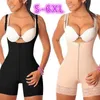 Fajas Colombianas Sexy Full Body Shaper Dames Plus Size Tummy Control Underbust Corset Mode Klassieke Shapewear Bodysuit 211229