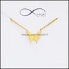 Kettingen hangers sieradengorgeous verhaal stianless staal mode type vlinder hanger voor vrouwen danty feest sieraden schattige ketting drop de