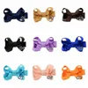 2 tum Solid Bowknot med metallklipp Söt present Hälsningar Barnflickor Barn Gulliga hårpinnar Kids Headwear Hair Tillbehör 200PCS